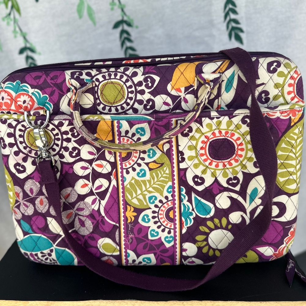 Vera Bradley Plum Crazy Laptop Portfolio